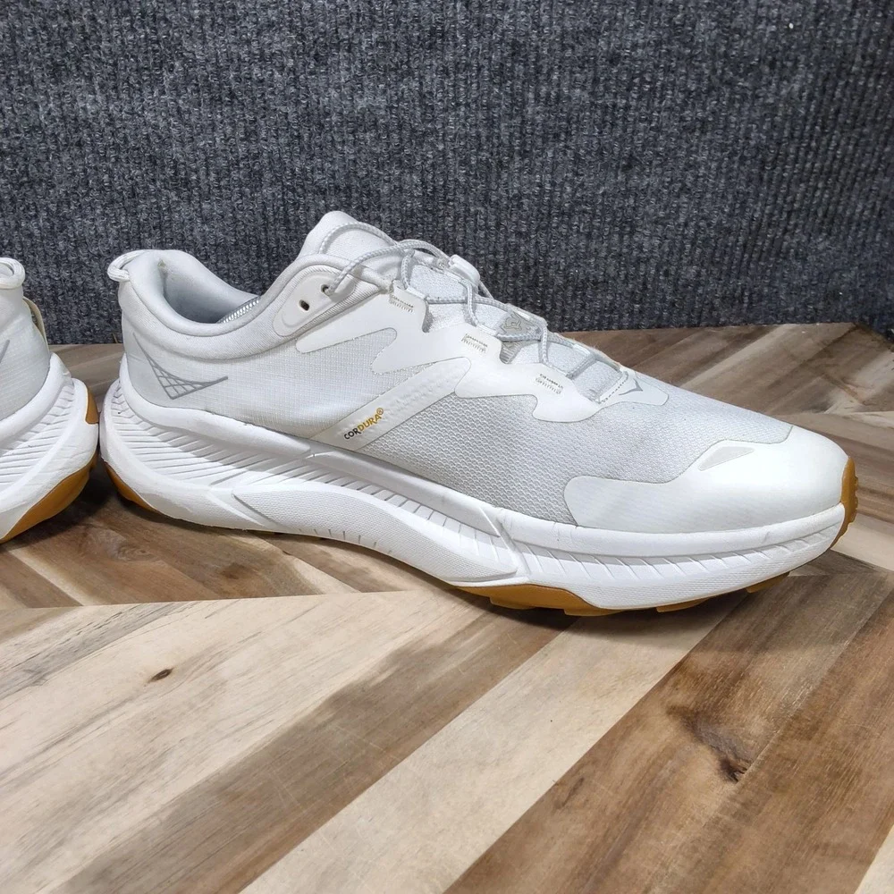 Hoka One Transport Men Shoe Size 13 D Casual Walk Road Run Gym White Gum 1123153